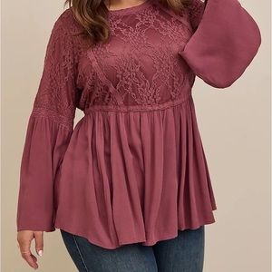 Plus size peplum